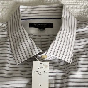 Non-iron dress shirt banana republic NWT